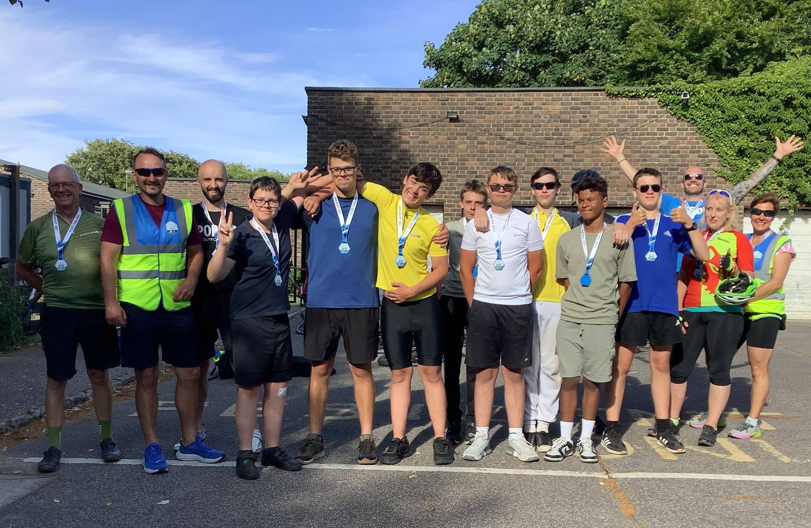 Community cycle ride led by Priory School raises over £1000 for Suffolk MIND
