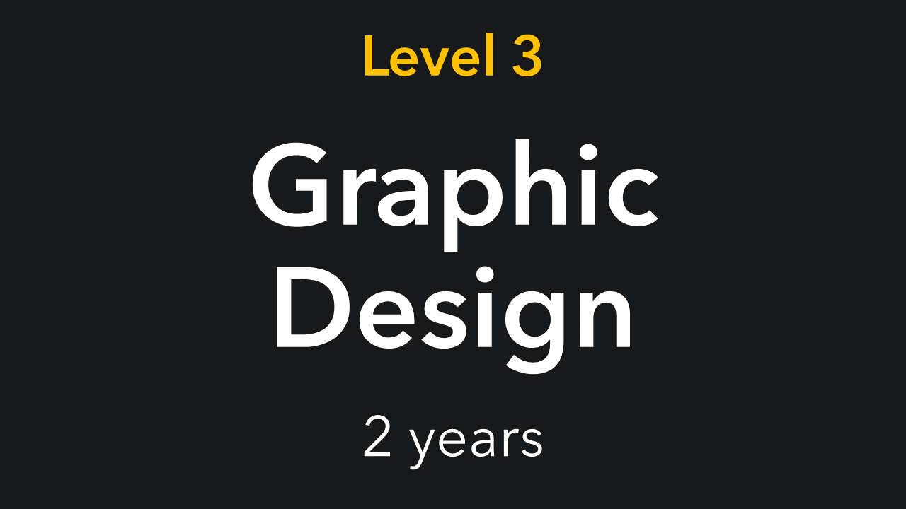 Level 3 graphic design 2 year course